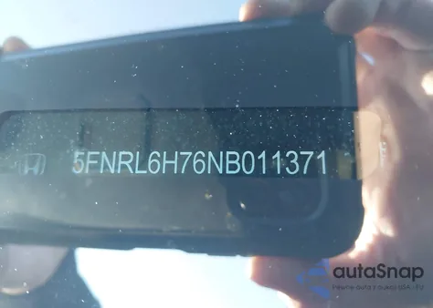 2022 Honda Odyssey Ex-L z USA, uszkodzony, nr VIN 5FNRL6H76NB011371